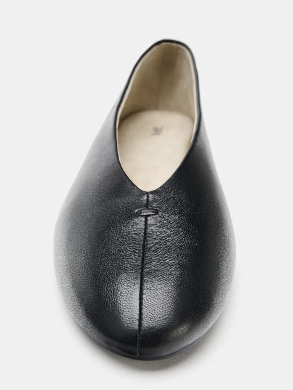 ZARA FLAT LEATHER BALLET FLATS